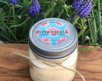 Dirty Hippie Candle ~ Patchouli | Citrus | Amber