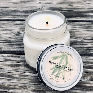 Devil&#39;s Lettuce ~ Hemp Scented Candle