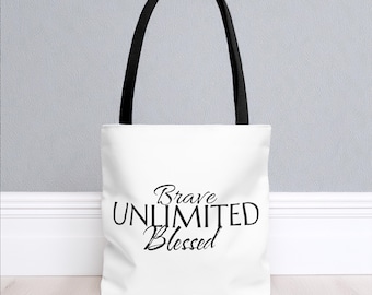 Empowerment Tote Bag: Motivational Quote, Eco-Friendly Polyester Grocery Bag