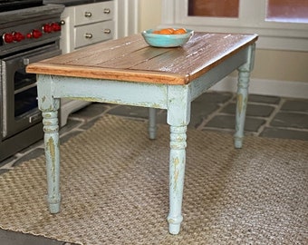 Primitive Farm Table Etsy