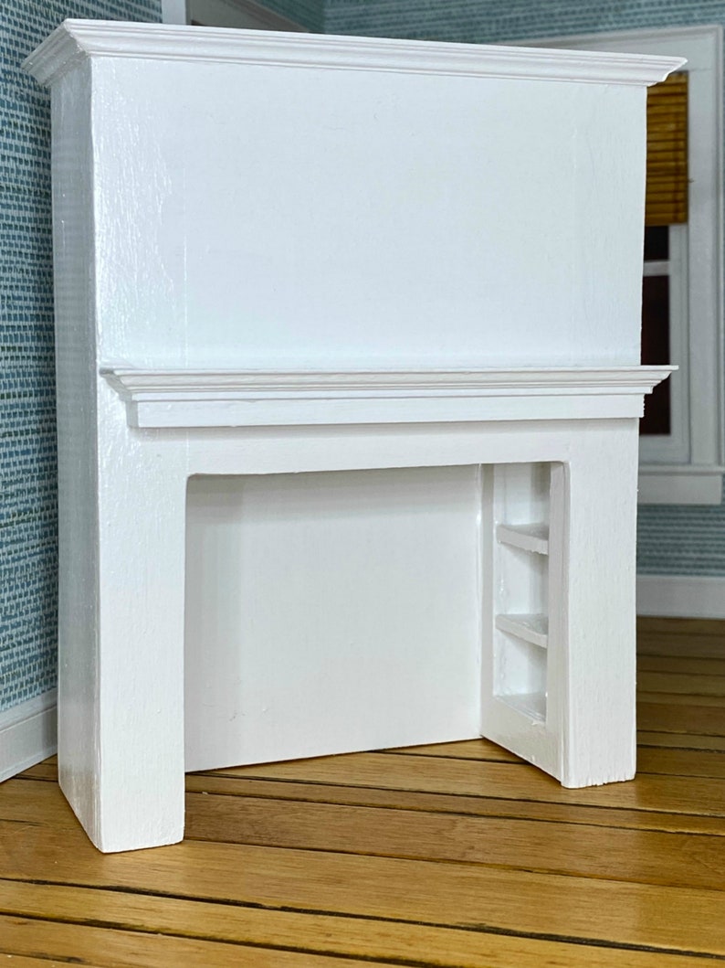 Miniature White Custom WOOD HOOD w/mantle 112 scale OOAK Etsy