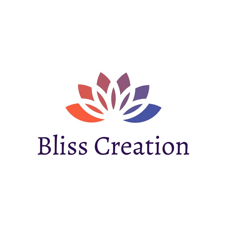 May include: A stylized logo featuring a multi-colored lotus flower with the text "Bliss Creation" below.