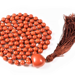 Red Jasper Premium Mala Beads | Buddhist Prayer Beads | Meditation Beads| Mala Beads 108| Mala Bracelet|Buddha Bracelets