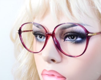 Vintage Silhouette Eyeglasses, Gold Accents, Made in Austria