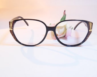 Vintage LUXOTTICA 1435     GARD  Eyeglasses Designer Used Frame Made in Italy