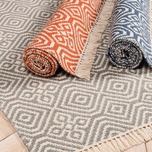 Diamond Pattern Indoor Outdoor Area Rug - Etsy