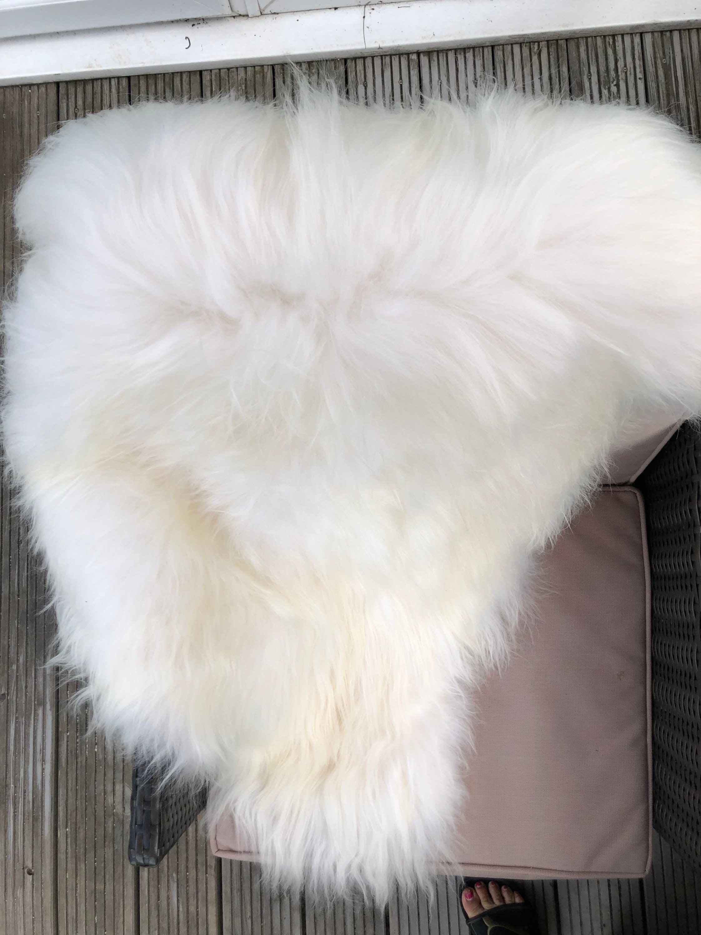 Northsheep Isländisches Schaffell Rusty - Echtfell 120-130cm Naturfell Rostbraun