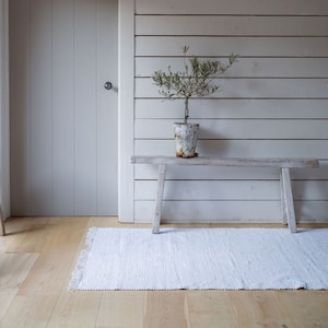 Flat Weave Recycled Cotton Area Rug