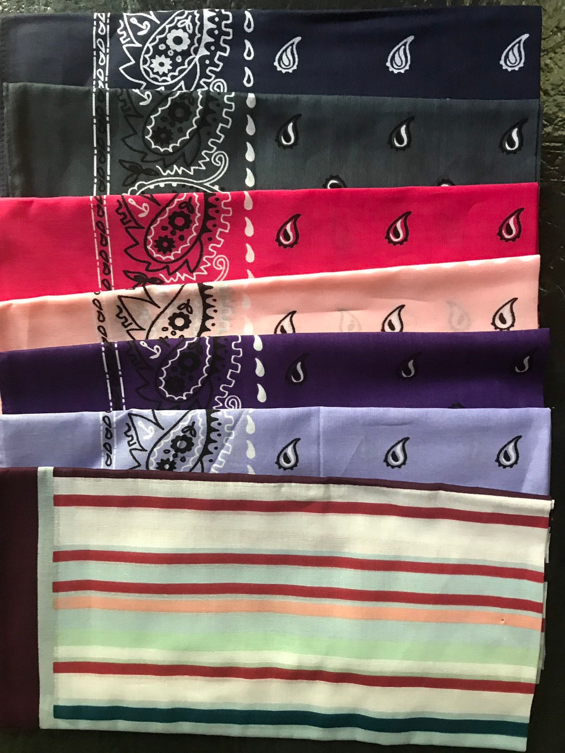 CUSTOM hand embroidered bandanas Etsy