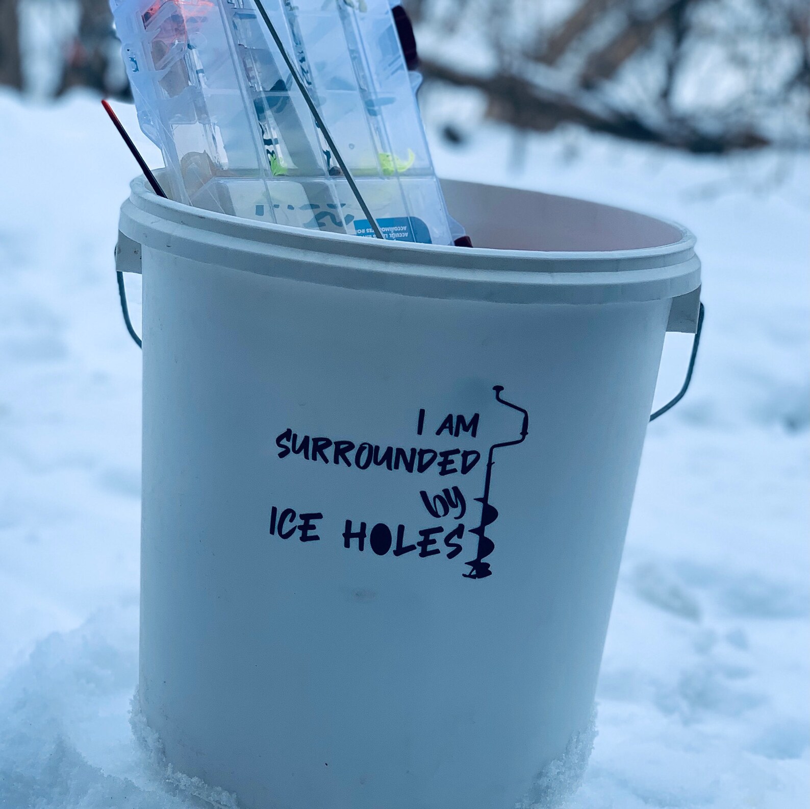 Ice Fishing Decal Only Surrounded by iceholes Etsy Italia