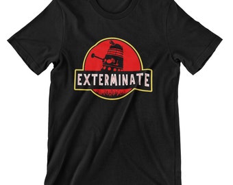 Camiseta de Dr Who y Dinosaur Park Exterminate Fun