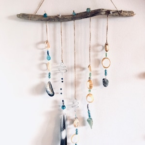 DIY craft kit. DIY Driftwood mobile. Make your own stunning seaside mobile. Coastal living. Natural materials. Home decor.