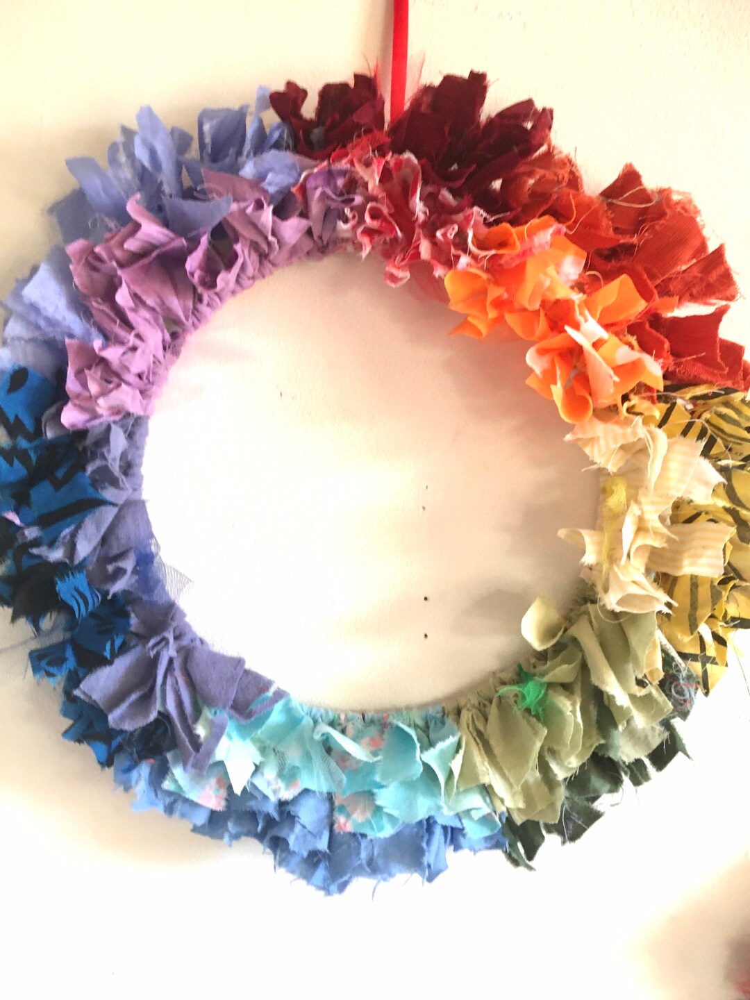 Crafts Using Rags DIY Rag Wreath. Adult Craft Kit. Make Your Own Stunning Rag Wreath ...