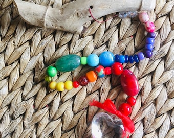 DIY Crystal Suncatcher Kit | Make Your Own Rainbow Maker | Driftwood Wall Hanging Craft Kit for Adults & Kids