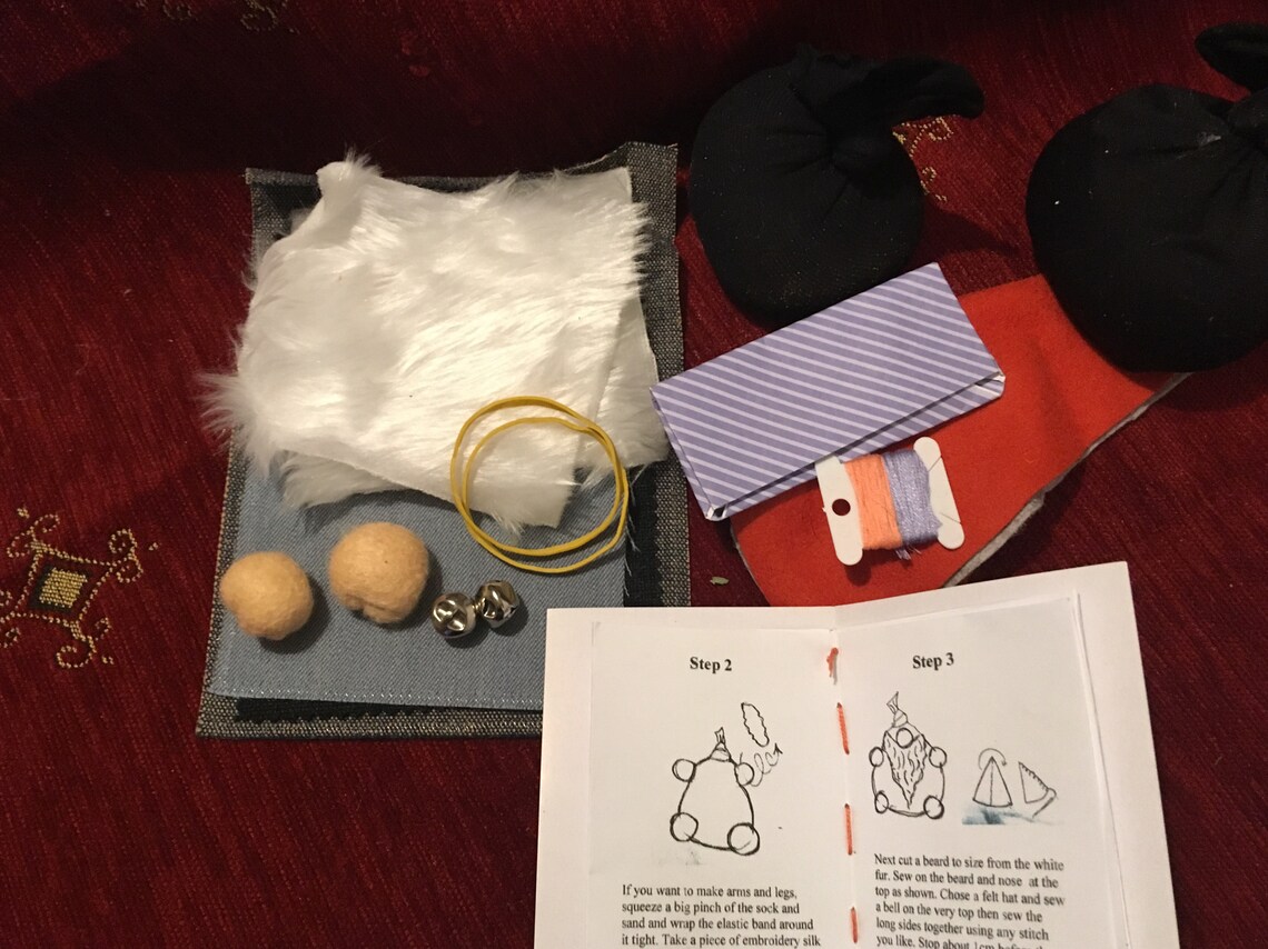 Make your own gonks/knomes. DIY craft kit. Easy and fun and so Etsy