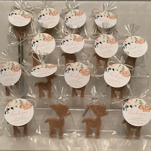 Saponetta a forma di piccolo cervo, bomboniera per festa a tema Bambi, festa di Bambi, saponetta, baby shower