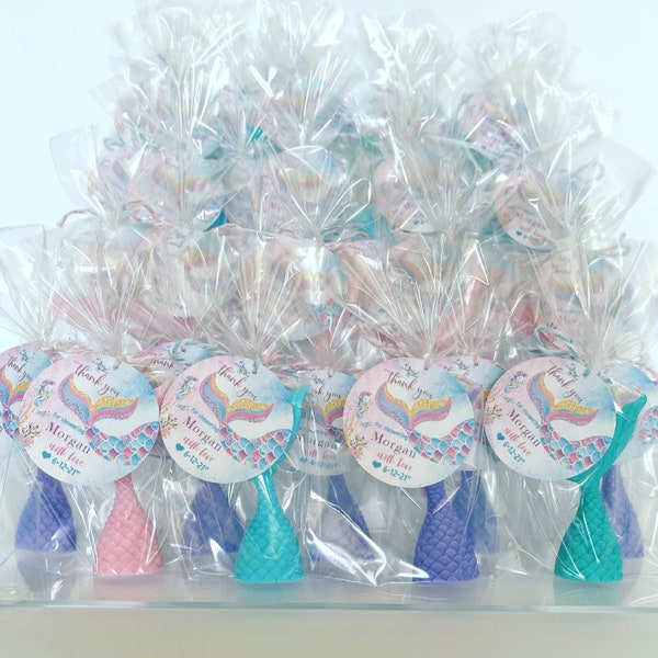 Mini Mermaid Soap, Mermaid Party Favor, Mini Mermaid Tails, Mermaid Party, Beach Soap, Beach Party, Soap for Girls, Summer Party, BabyShower