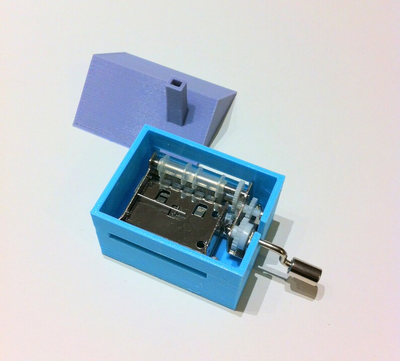 3D Printed Custom Music Box, Custom Music, House Shape, Your Melody ...