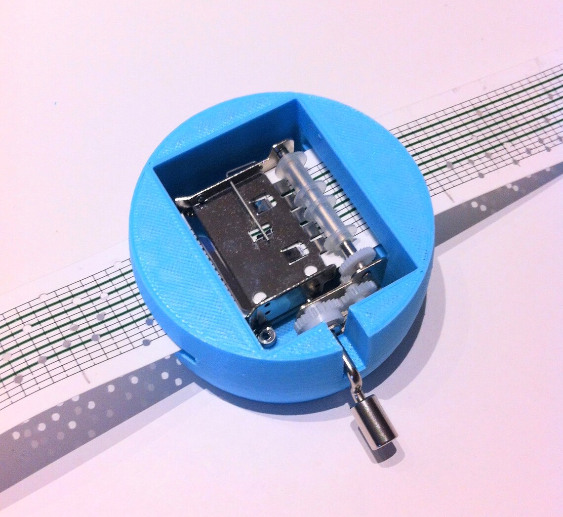 3D Printed Custom Music Box Barrel Shaped Custom Name Etsy