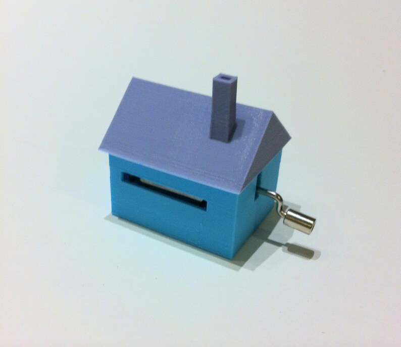 3D Printed Custom Music Box, Custom Music, House Shape, Your Melody ...