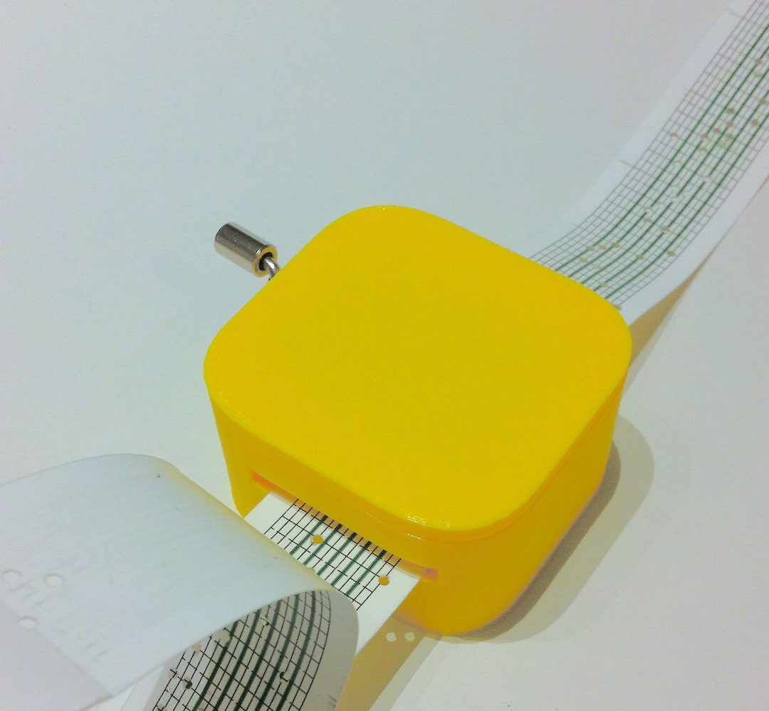 3D Printed Custom Music Box case Only, Musical Movement and Paper