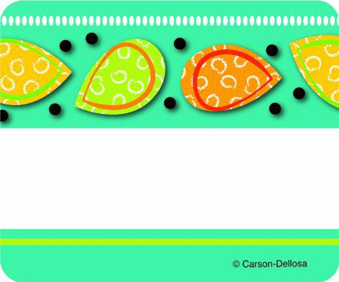 Carson Dellosa Teal Appeal Name Tags (150030) - Etsy