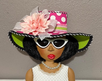 African American wreath attachment