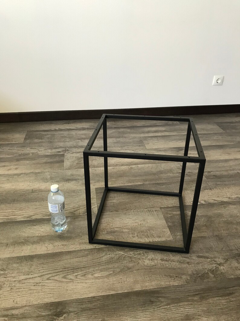 Steel part already made Steel Frame Powder Coated black next day shipping Bedroom Side Table Without the Wooden Tabletop CUBE