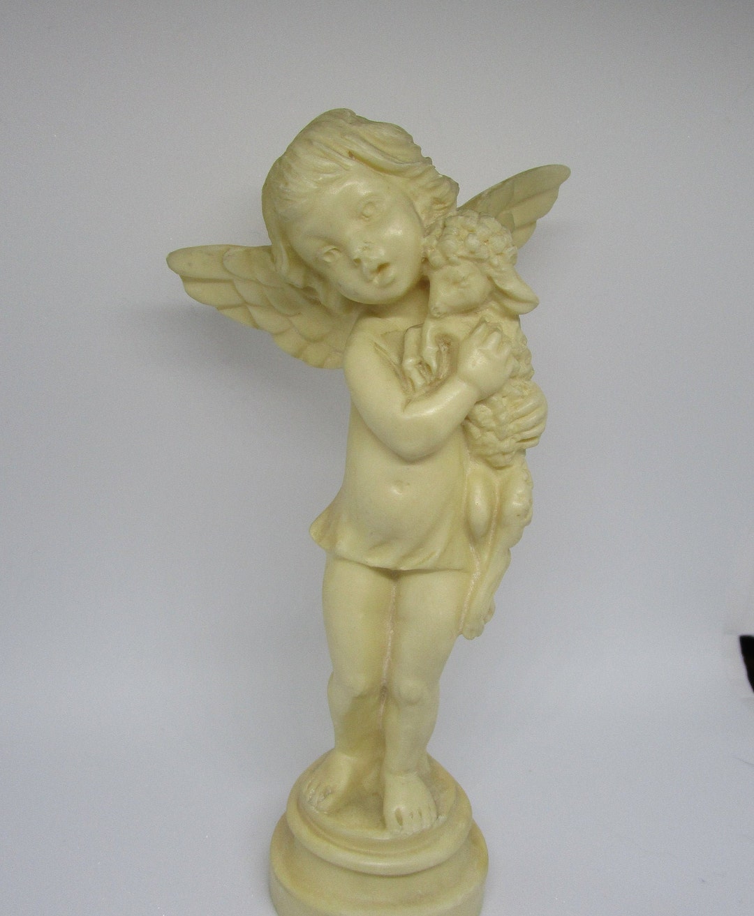 Santini Statue - Boy Holding Lamb - Etsy