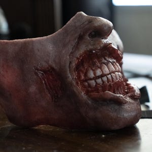 Realistic Zombie Ghoul Mask for Horror Films, Walking Dead Cosplay, Halloween & Post-Apocalyptic Costumes
