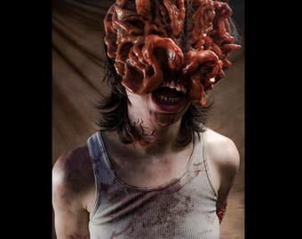 Zombie Fungus Mask - Creepy Horror Costume Cosplay Prop for Halloween, Goth Nightmare Ghoul Accessory