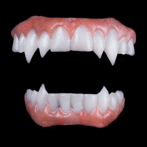 double fang dentures and bottom fang
