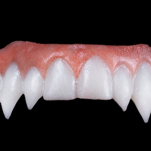 Triple Vampire Fangs: Horror Cosplay Teeth for Halloween, Werewolf, Elf, Fantasy Costume Accessories