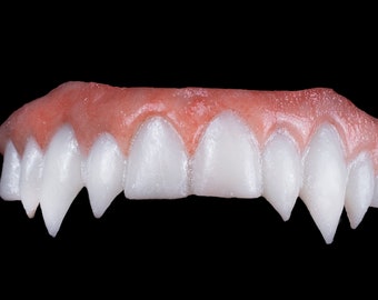 Triple Vampire Fangs: Horror Cosplay Teeth for Halloween, Werewolf, Elf, Fantasy Costume Accessories