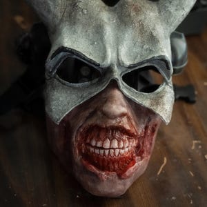 Black Phone Grabber Mask: Horror Film Replica for Scary Halloween Cosplay and Gothic Roleplaying