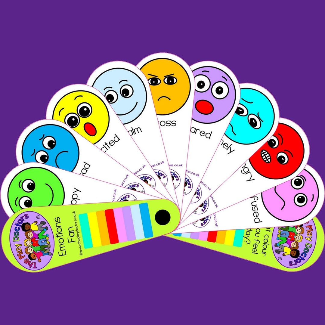 Emotions Face Fan - Social Communication Aid for Autism/sen - Etsy UK