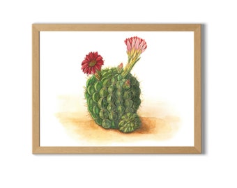 Cactus Watercolor Illustration, Cactus, Succulent, Cactus Watercolor, Cactus Painting, Watercolor, Wall Art Decor, Home Decor, Print