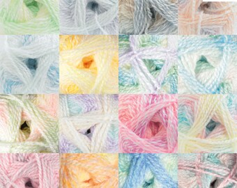 James C Brett Super Doux Bébé Double Tricot DK FIL ~ 5 Nuances 100 g