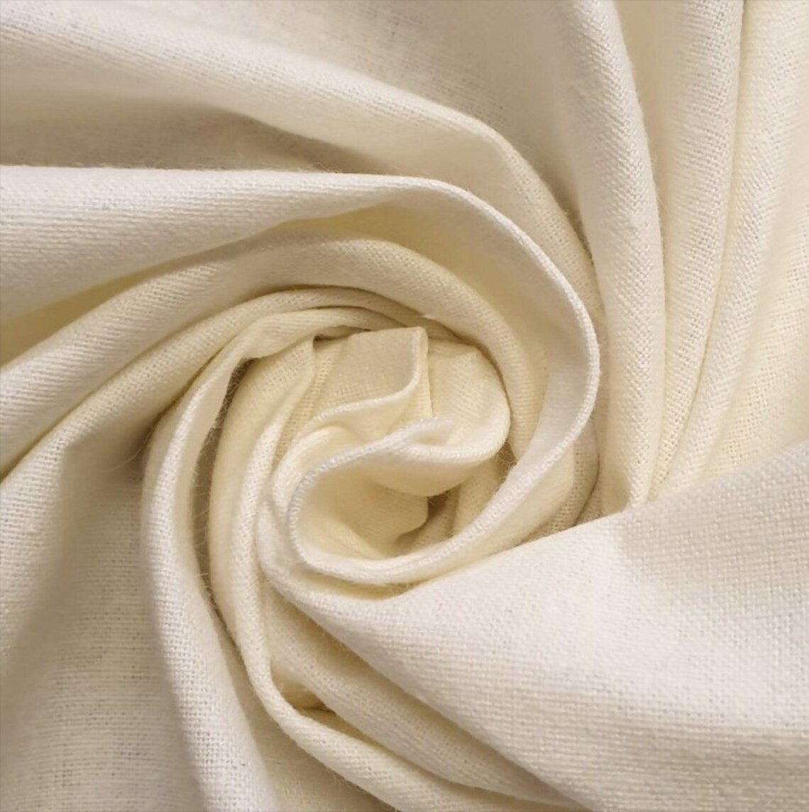 Natural 100 Cotton Calico Fabric Material Unbleached Woven Etsy