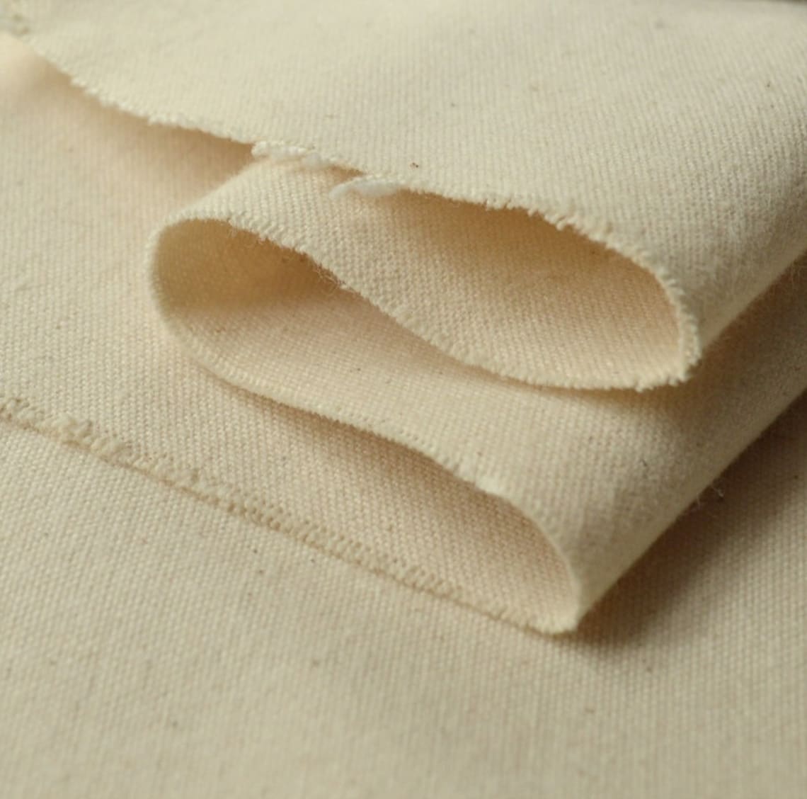 Natural 100 Cotton Calico Fabric Material Unbleached Woven Etsy