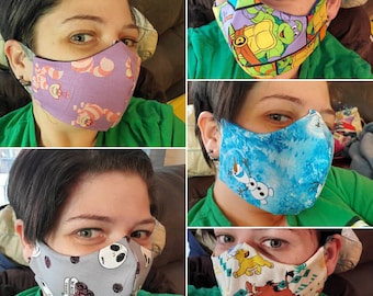 Disney Face Mask Etsy