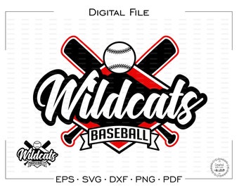 Free Free Wildcat Baseball Svg 679 SVG PNG EPS DXF File