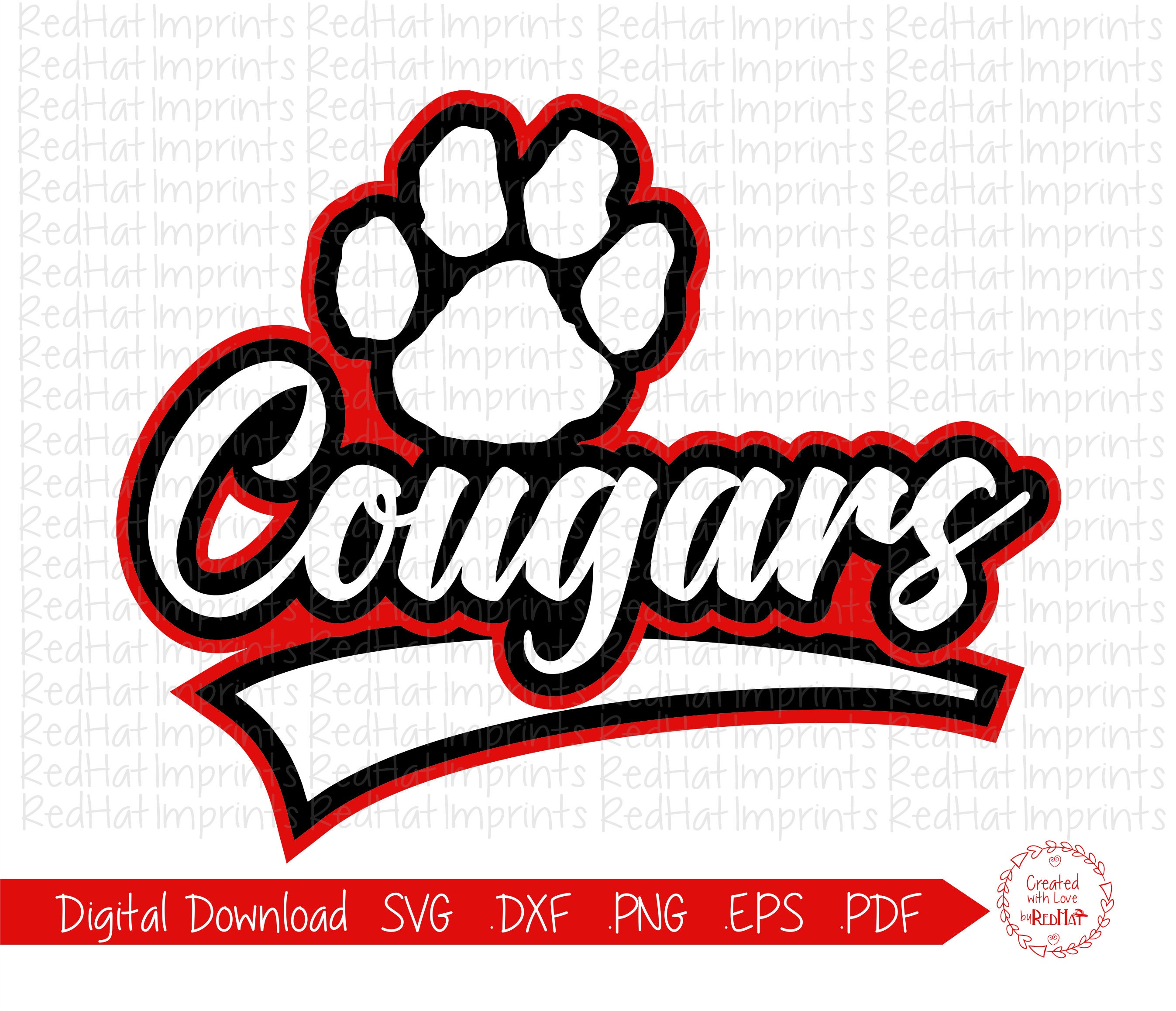 Cougar svg Cougars svg C svg Cougar Cougars Paw svg Etsy