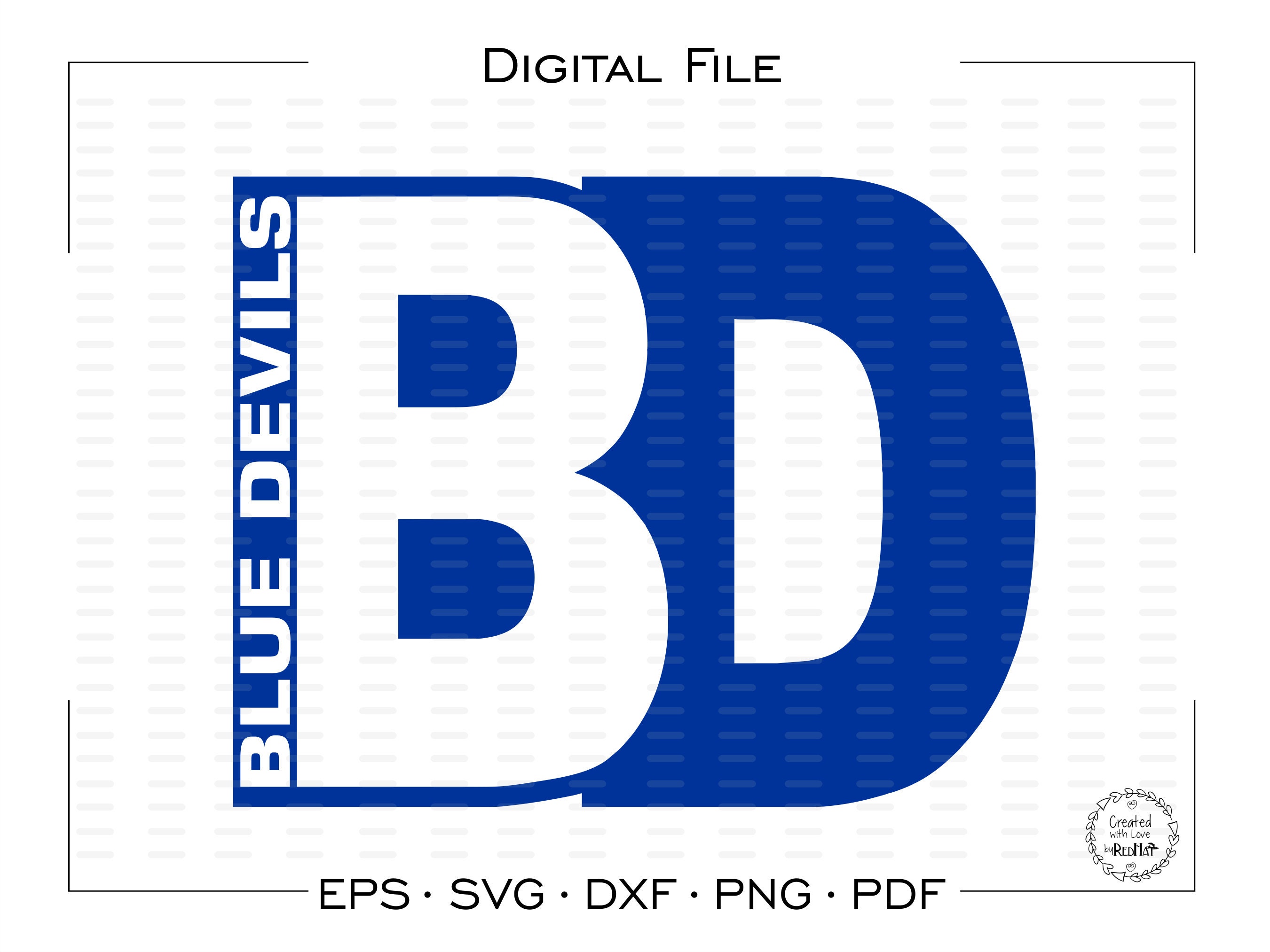 Blue Devil svg Blue Devils svg Blue Devil Blue Devils BD | Etsy