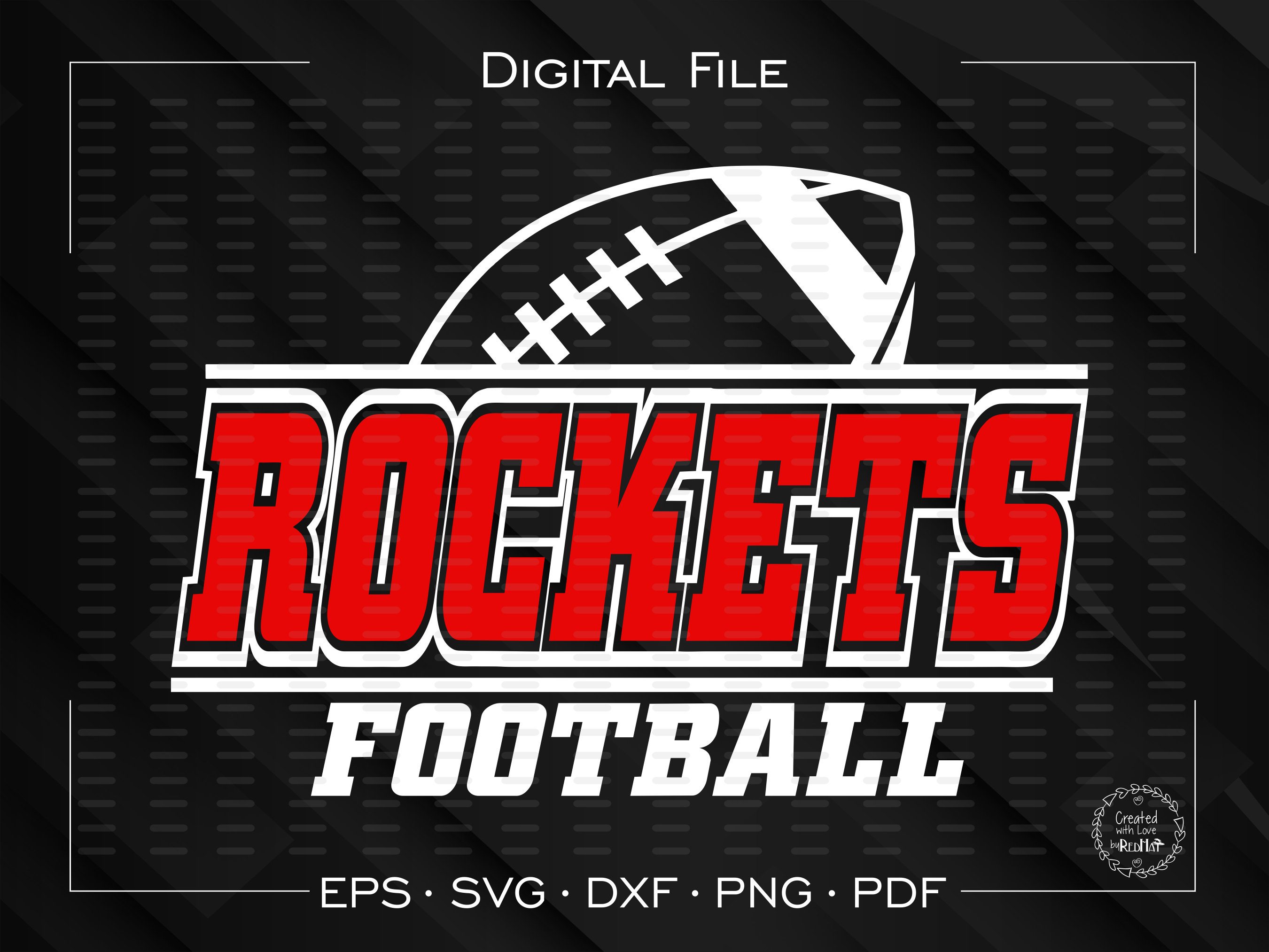 Rocket Football svg HTV Rockets Football svg Rocket svg Etsy
