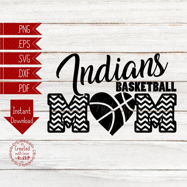 Download Indians Indian Basketball Mom Mascot Clipart SVG EPS PDF ...