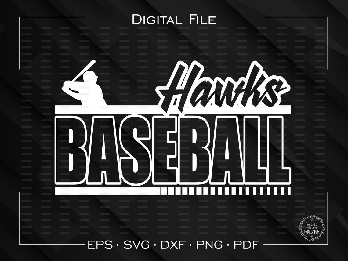 Hawk Baseball svg Baseball svg Hawks Baseball svg Hawk Etsy