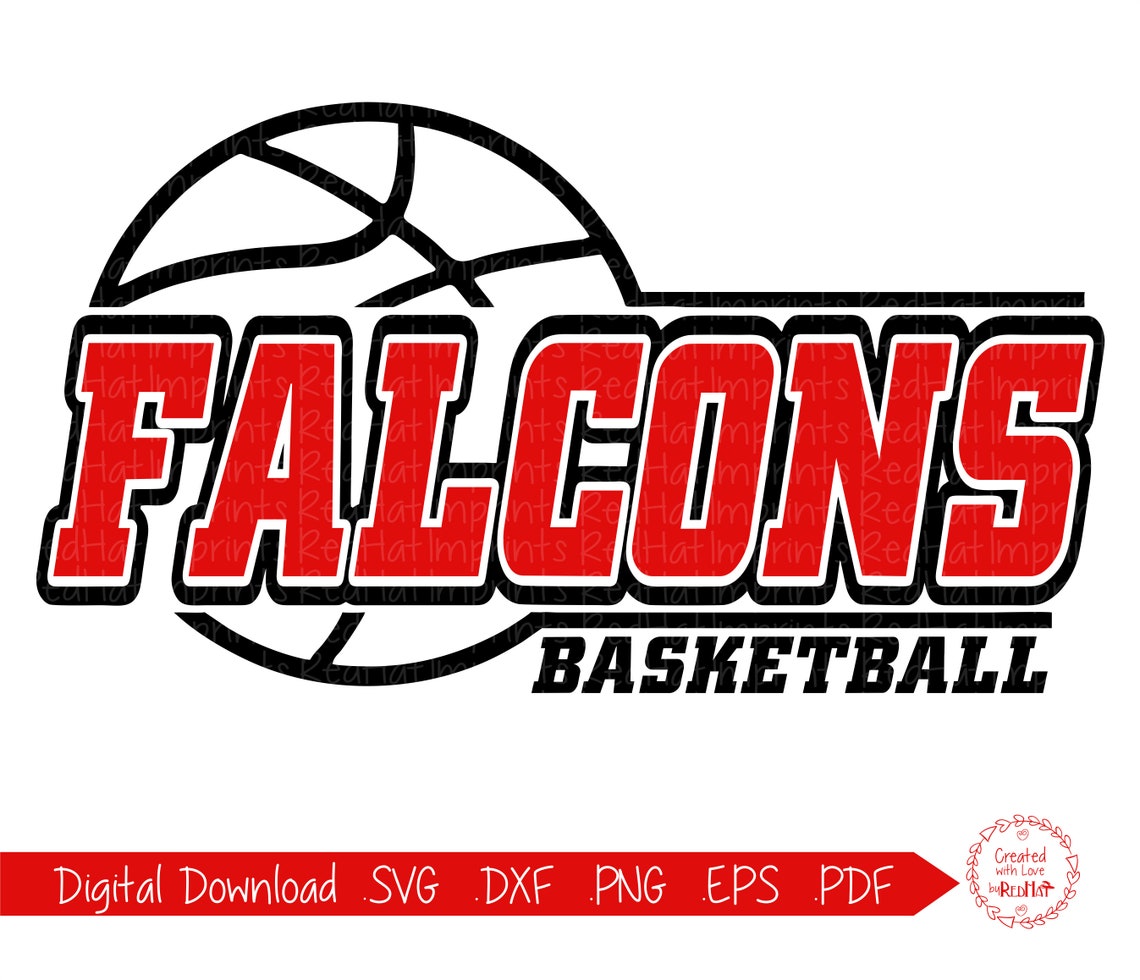 Falcon Basketball svg Basketball svg Falcons Basketball Etsy