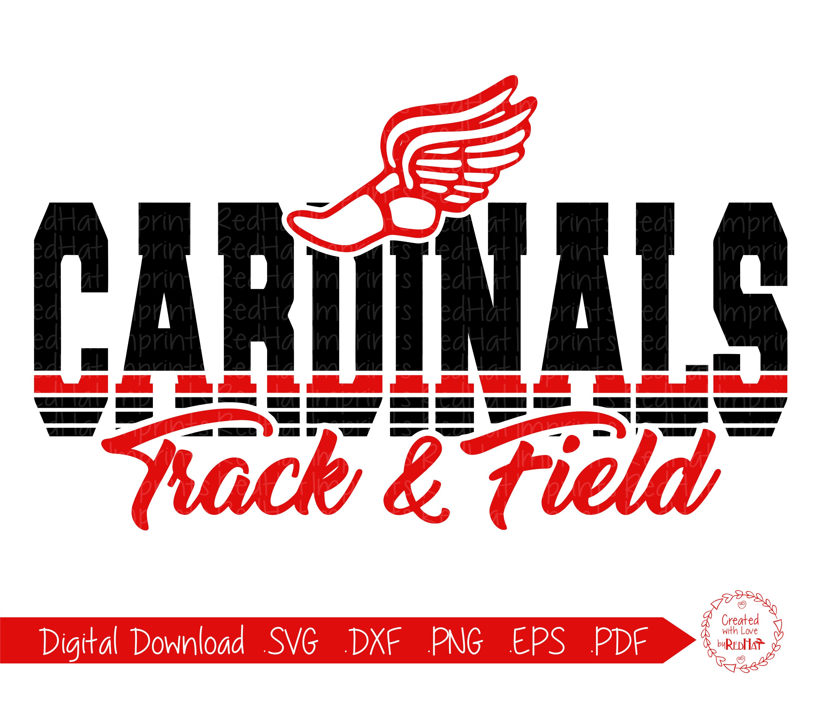 Cardinal Track svg Cardinals Track svg Cardinal Cardinals Etsy