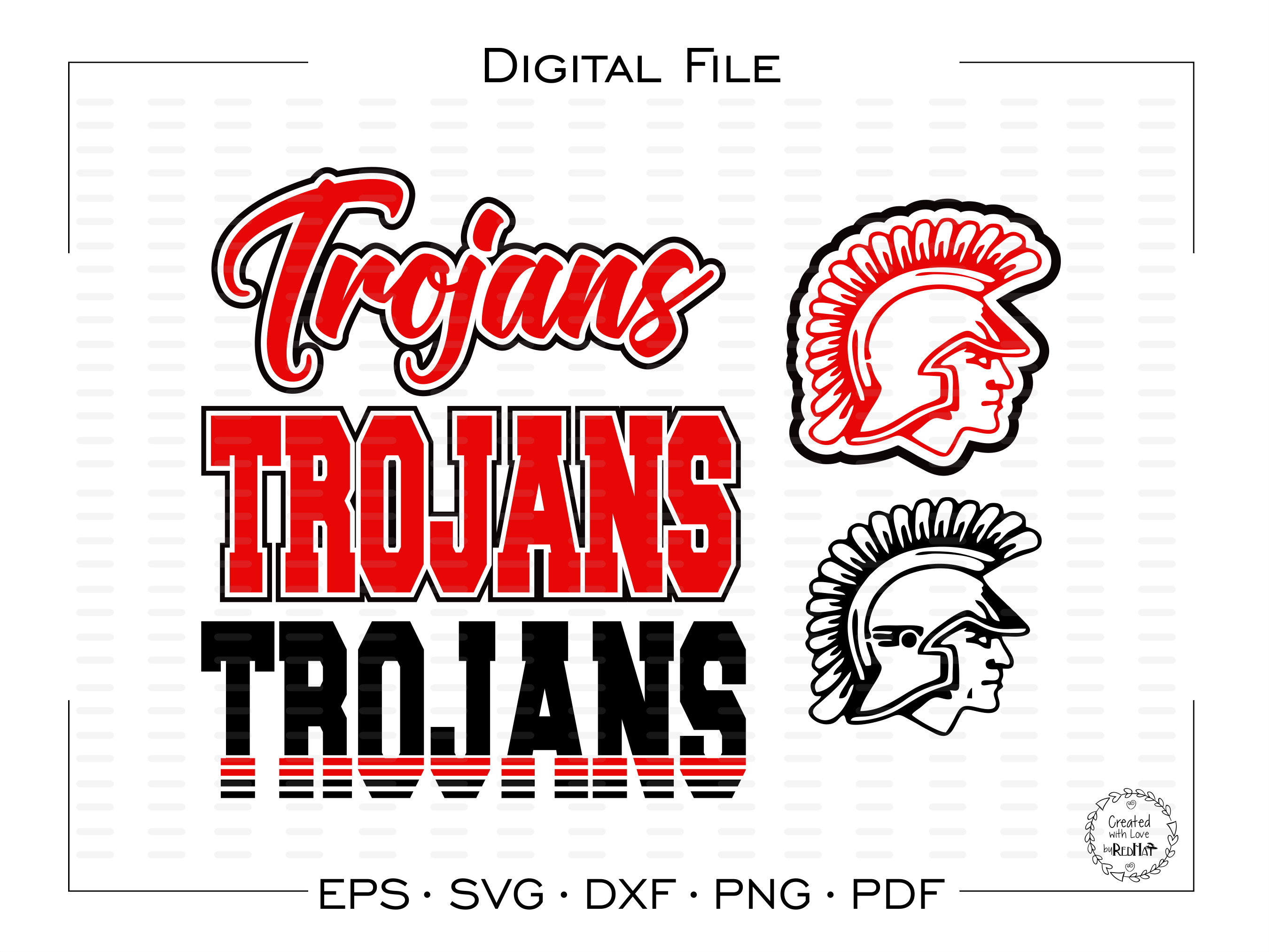 Trojan Mascot SVG